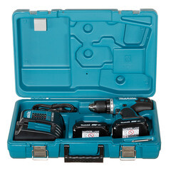 Дрель-шуруповерт аккумуляторная Makita LXT DDF453SYE 18 В 1,5 Ач Li-Ion 2 АКБ и ЗУ - фото 2