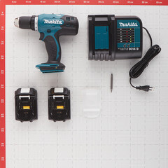 Дрель-шуруповерт аккумуляторная Makita LXT DDF453SYE 18 В 1,5 Ач Li-Ion 2 АКБ и ЗУ - фото 4