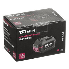 Аккумулятор КМ АТОМ 18 В 6Ач Li-Ion (BLI-18/6.0) - фото 7