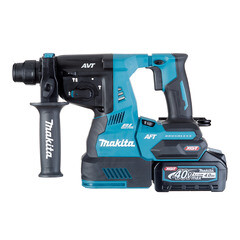 Перфоратор аккумуляторный Makita 40 В 2,8 Дж 2х4Ач Li-Ion SDS-plus 2 АКБ и ЗУ (HR001GM201) - фото 10