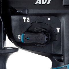 Перфоратор аккумуляторный Makita 40 В 2,8 Дж 2х4Ач Li-Ion SDS-plus 2 АКБ и ЗУ (HR001GM201) - фото 7