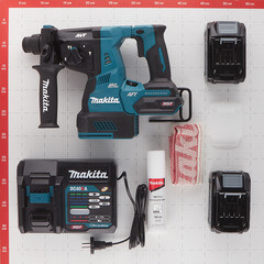 Перфоратор аккумуляторный Makita 40 В 2,8 Дж 2х4Ач Li-Ion SDS-plus 2 АКБ и ЗУ (HR001GM201) - фото 5