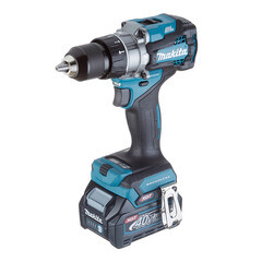 Дрель-шуруповерт ударная аккумуляторная бесщеточная Makita XGT 40 В 2,5 Ач Li-Ion 2 АКБ и ЗУ (HP001GD201) - фото 8