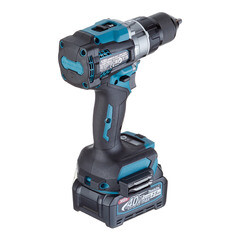 Дрель-шуруповерт ударная аккумуляторная бесщеточная Makita XGT 40 В 2,5 Ач Li-Ion 2 АКБ и ЗУ (HP001GD201) - фото 6