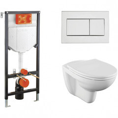 Комплект инсталляция и унитаз Vitra Norm Fit L-box с сиденьем микролифт