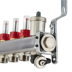 Коллекторная группа с расходомерами Tiemme 1 ВР(г) х 8 выходов 3/4 НР(ш) ЕК х 1 ВР(г) - фото 3