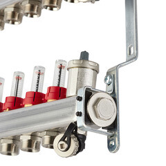 Коллекторная группа с расходомерами Tiemme 1 ВР(г) х 9 выходов 3/4 НР(ш) ЕК х 1 ВР(г) - фото 3