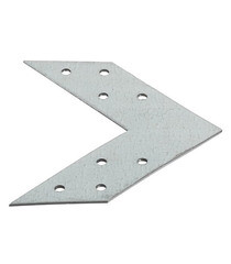 Соединитель угловой оцинкованный 120х120х35х2 мм - фото 2