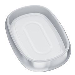 Мыльница для ванной AM.PM Sensation настольная металл/стекло хром (A3031200) - фото 2