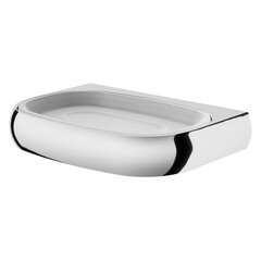 Мыльница для ванной AM.PM Sensation с держателем стекло/металл хром (A3034200) - фото 1