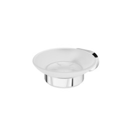 Изображение товара Мыльница для ванной AM.PM Sense L с держателем стекло/металл хром (A7434200)