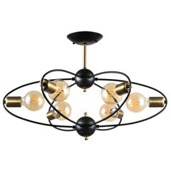 Изображение товара Люстра потолочная Arte Lamp Glasgow E27 240 Вт 9 кв.м (A1963PL-6BK)