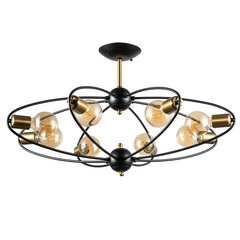 Изображение товара Люстра потолочная Arte Lamp Glasgow E27 320 Вт 6 кв.м (A1963PL-8BK)