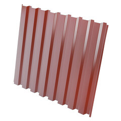 Профнастил С20R 1,15х2 м 0,45 мм красное вино RAL 3005 - фото 3