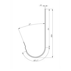 Кронштейн желоба металлический d120 мм Grand Line белый RAL 9003 - фото 6