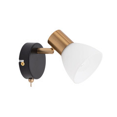Изображение товара Спот настенный Arte Lamp E14 40 Вт 2 кв.м черный/золото IP20 (A3117AP-1BK)