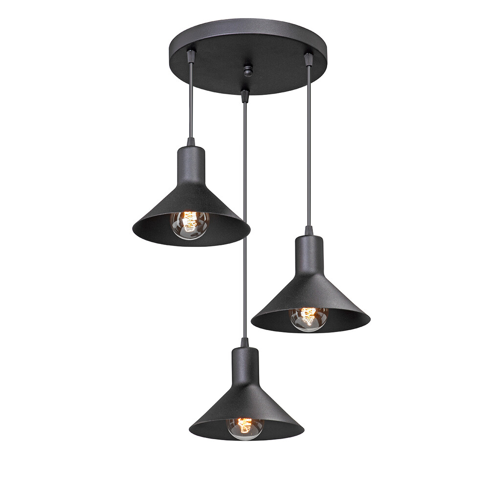 Изображение товара Люстра потолочная Vitaluce V4786 стиль Лофт для гостиной 120 Вт 9 кв.м черная