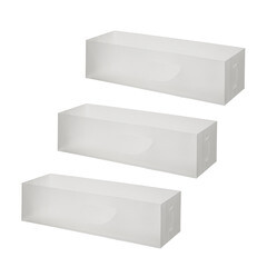 Изображение товара Короб для хранения 350х105х80 мм набор 3 штуки