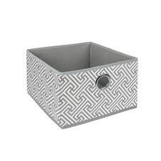 Короб для хранения Орнамент 280х280х180 мм серый