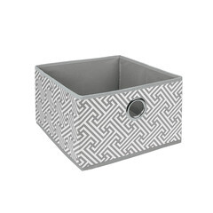 Изображение товара Короб для хранения Орнамент 280х280х180 мм серый