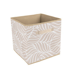 Изображение товара Короб для хранения Листья 300х300х300 мм бежевый