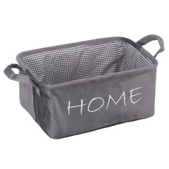 Изображение товара Корзина для хранения Велюр 340х220х160 мм серая