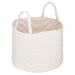 Корзина для хранения Хлопок 350х350х290 мм светло-бежевая - фото 1