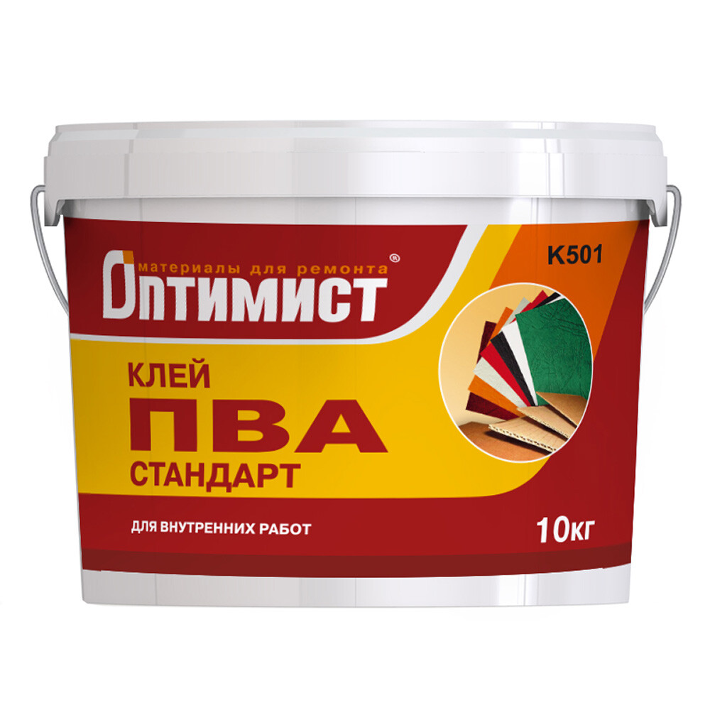 Изображение товара Клей ПВА Оптимист К501 10 кг Изображение товара Клей ПВА Оптимист К501 10 кг