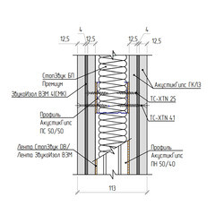 Мембрана звукоизоляционная Звукоизол ВЭМ СМК 4х1200х2500 мм 3 кв.м самоклеящаяся - фото 4