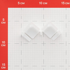Набор комплектующих ПВХ для бордюра на ванну белый (2 шт.) - фото 2