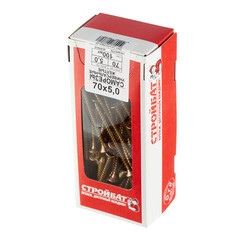 Саморезы универсальные 70x5,0 мм желтые (100 шт.) - фото 3