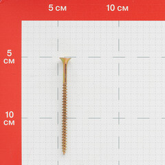 Саморезы универсальные 80x5,0 мм желтые (100 шт.) - фото 2