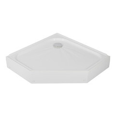 Поддон Alex Baitler акриловый 90х90х17 см трапеция белый низкий (AB9017V-1) - фото 4