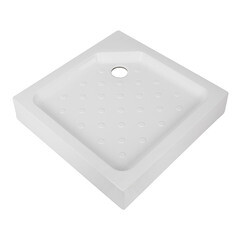 Изображение товара Поддон Метакам Universal акриловый 80х80х16 см квадрат белый низкий (21475)