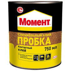 Клей каучуковый контактный Момент Пробка 750 мл