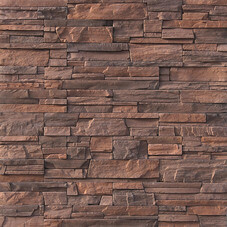 Искусственный камень White Hills Фьорд Лэнд темно-коричневый (24 шт.=0,8 кв.м)