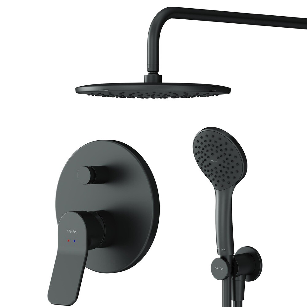 Изображение товара Душевая система AM.PM X-Joy встраиваемая с верхним душем с лейкой черная (FB85A1RH02) Изображение товара Душевая система AM.PM X-Joy встраиваемая с верхним душем с лейкой черная (FB85A1RH02)