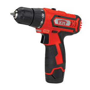 Дрель-шуруповерт аккумуляторная КМ 12В 1,5Ач Li-Ion 1 АКБ и ЗУ (CD-122)