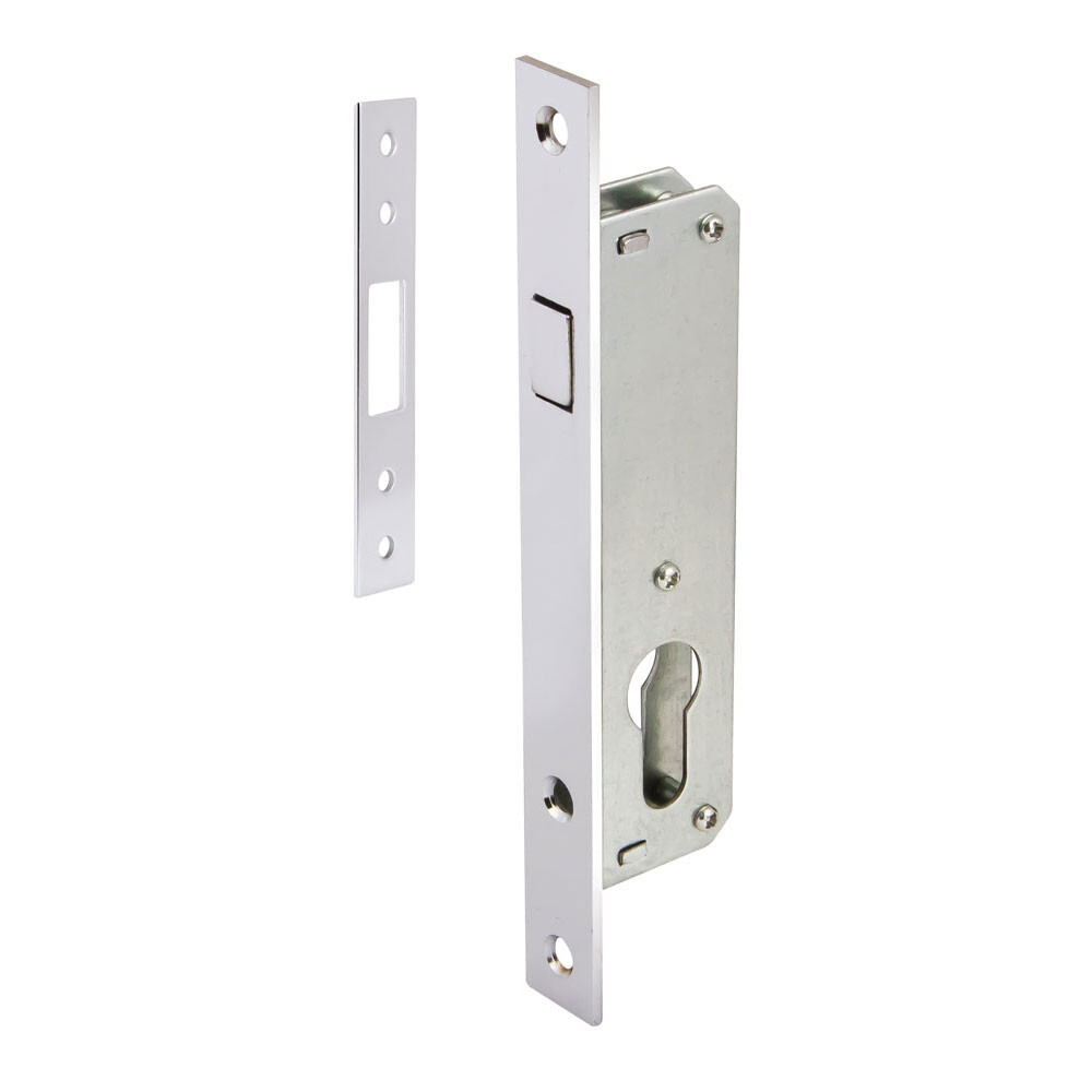 Замок врезной Punto LR-201C для легких дверей цилиндровый хром