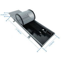 Конвектор внутрипольный Gekon Eco с 1 теплообменником 1200х230х90 мм боковое подключение - фото 3