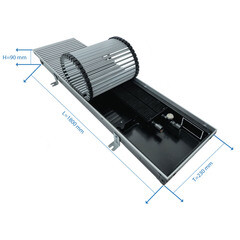 Конвектор внутрипольный Gekon Eco с 1 теплообменником 1800х230х90 мм боковое подключение - фото 3