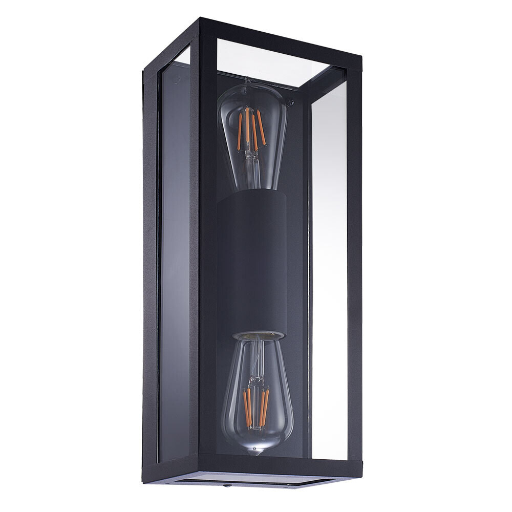 Изображение товара Уличный настенный светильник Arte Lamp Belfast черный IP44 E27, 2 лампы