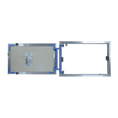 Люк ревизионный под плитку Lyuker AL-KR алюминиевый 400х600 мм скрытый нажимной - фото 2