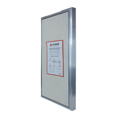 Люк ревизионный под плитку Lyuker AL-KR алюминиевый 800х400 мм скрытый нажимной - фото 2