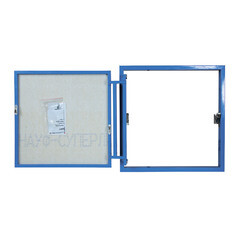 Люк ревизионный под плитку Lyuker К стальной 500х500 мм скрытый нажимной - фото 2