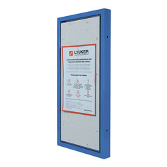 Люк ревизионный под плитку Lyuker К стальной 600х300 мм скрытый нажимной - фото 2