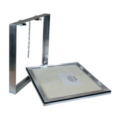 Люк ревизионный под плитку Lyuker Д алюминиевый 500х500 мм скрытый нажимной - фото 4