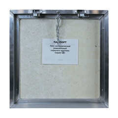 Люк ревизионный под плитку Lyuker Д алюминиевый 500х500 мм скрытый нажимной - фото 3