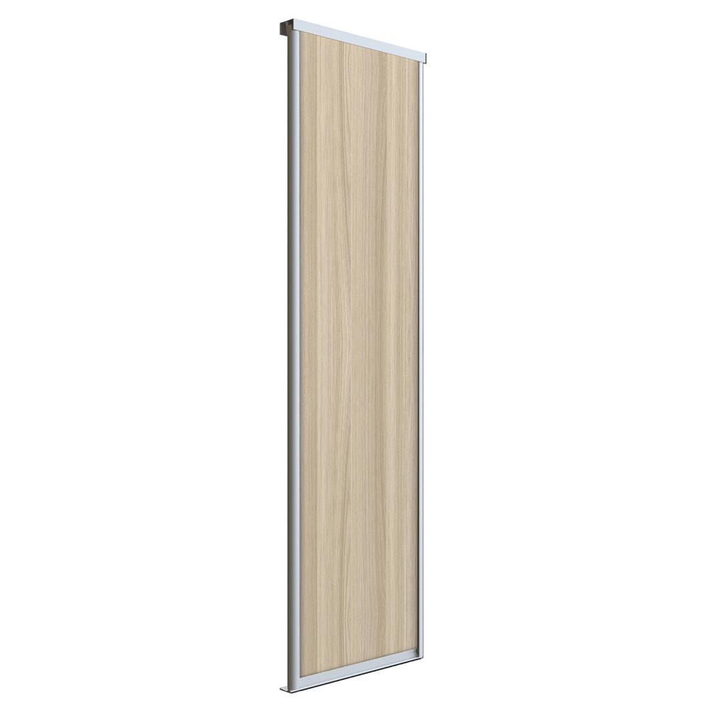 Изображение товара Дверь-купе Elegant 783x2252 мм ясень шимо светлый/серебро глухая