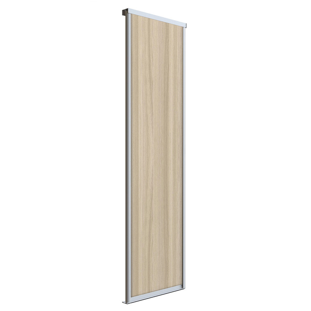 Изображение товара Дверь-купе 883x2252 мм ясень шимо светлый и серебро Elegant